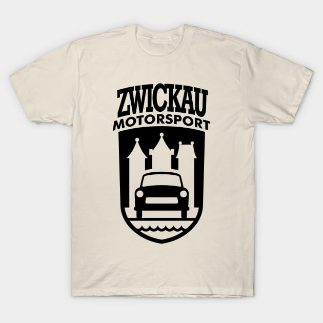 Trabant Motorsport Zwickau Coat of Arms (black) T-Shirt by GetThatCar